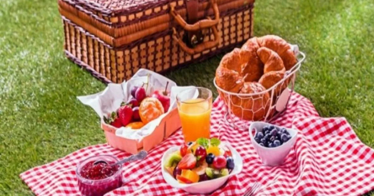 Piknikda yalangoch fotosuratlar