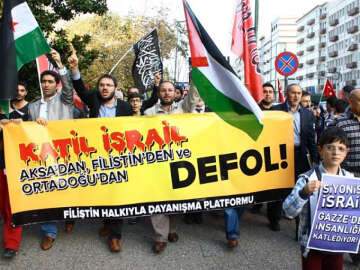 Bursa'da Mescid-i Aksa Protestosu