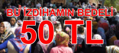 İstanbul'da 50 TL yardım söylentisi izdiham yarattı!