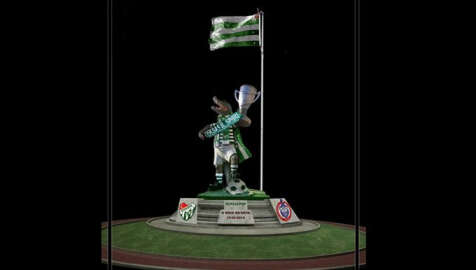 Bursaspor Parkı'na timsah heykeli