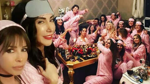 Hande Yener'den Aylin Çoşkun'a doğum günü sürprizi