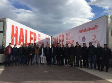 KYK Sakarya İl Müdürlüğü, Halep’e 6 tır dolusu yardım gönderdi