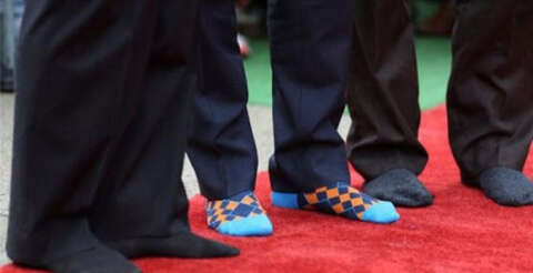 Kanada Başbakanı'nın renkli çorapları katıldığı törene damga vurdu