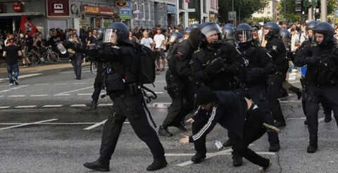 Almanya'daki G-20 protesto gösterilerinde 476 polis yaralandı