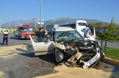 Manisa’da trafik kazası: 6 yaralı
