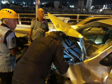 Başkent’te zincirleme trafik kazası: 1 yaralı