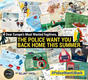 Europol suçluları elektronik kartpostalla arıyor