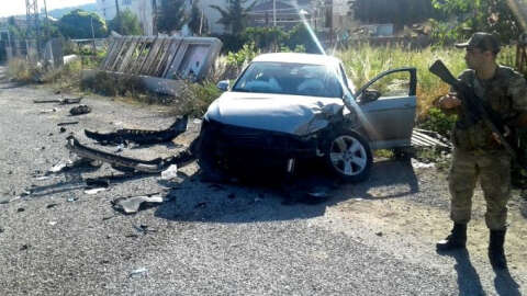 İki otomobilin çarpışması sonucu 5 kişi yaralandı