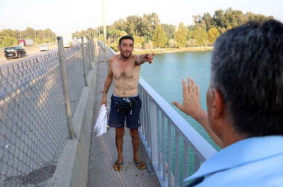 Kendini jiletleyip intihara kalkışan gence “atla” dediler