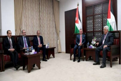 Ürdün Kralı Abdullah ve Filistin Devlet Başkanı Abbas bir araya geldi