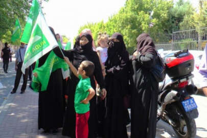 Pedal çevirerek İsrail’e tepki gösterdiler