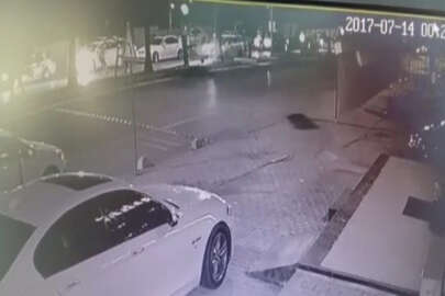 Uygulama yapan polise çarpıp kaçtı