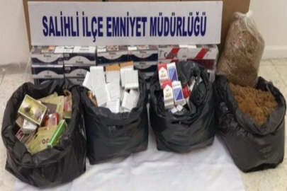 Manisa’da kaçak içki ve sigara operasyonu