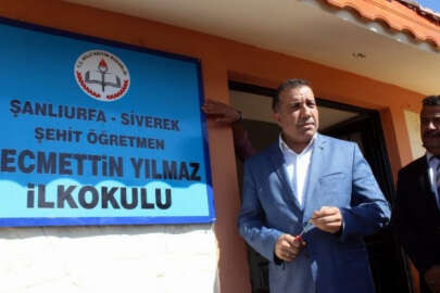 Şehit öğretmenin ismi görev yaptığı okula verildi