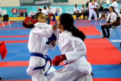 Erzurum’da Uluslararası Palandöken Karate turnuvası heyecanı devam ediyor