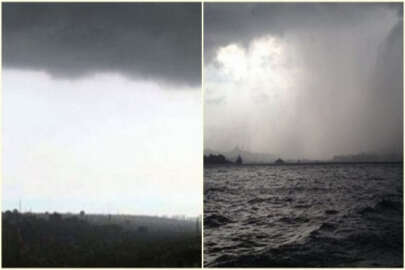 İstanbul'da beklenen şiddetli sağanak yağış başladı