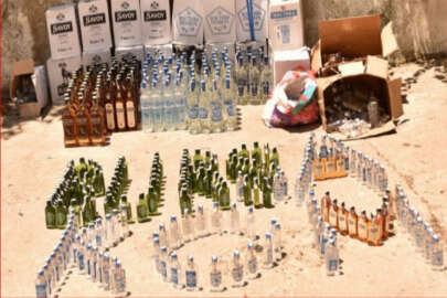 Bursa'da kaçakçılara baskın! 622 şişe yabancı bandrollü...