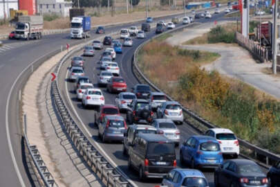 Bursa- İzmir karayolunda trafik yoğunluğu