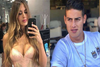 Ünlü futbolcu, Kolombiyalı güzele tutuldu