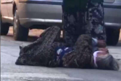 Bursa'da cani gelin sokak ortasında kaynanasını tekme tokat dövdü