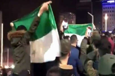 Suriyelilerin yılbaşı kutlaması dikkat çekti