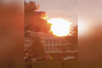 Lyon Üniversitesi'ndeki patlama kamerada