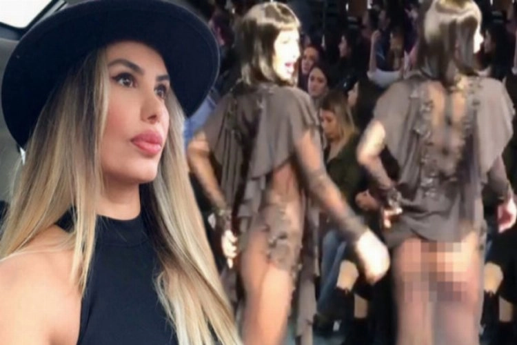 Podyum fotosuratlarida yalangoch moda Podyum fotosuratlarida yalangoch moda