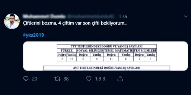 2019 YKS sonuçları sonrası Twitter yıkıldı