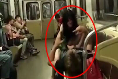 Metroda ilişkiye girmeye çalıştılar