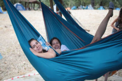 Bursa'da Hamak Festivali... Tembelliğin hakkını verdiler