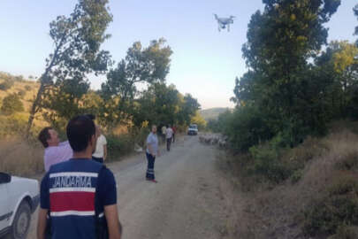 Jandarma kayıp koyunları drone ile buldu