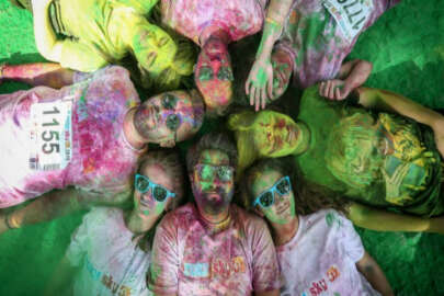 Bursa'da 'Renkli Koşu' festivali