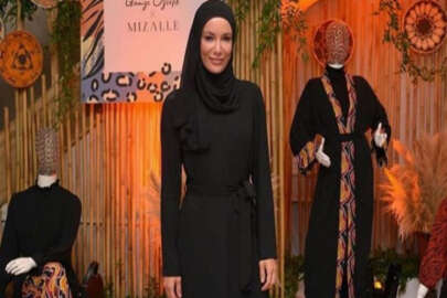 Tesettüre giren Gamze Özçelik moda dünyasına geri döndü