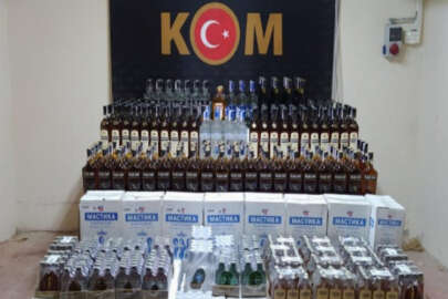 Bursa'da kaçak alkol yüklü tır böyle yakalandı