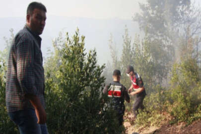 Bursa'da bağ evindeki yangın ormanlık alana sıçradı