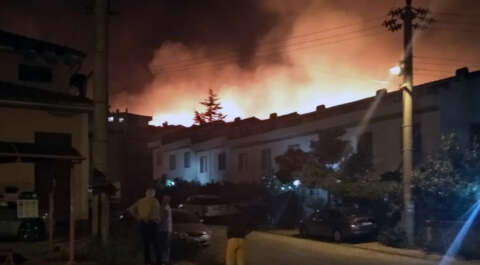 Armutlu'da büyük yangın!