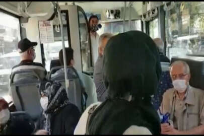 Bursa'da otobüste mesafe kavgası! Şoför ile kadın yolcu...