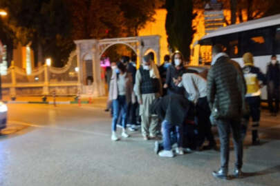 Bursa'da turiste yaya geçidinde araç çarptı