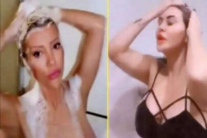 Rekabet banyoya taşındı! Gülşah Saraçoğlu ve Ebru Polat...