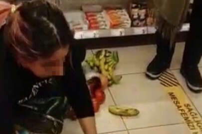 Bursa'da marketten hırsızlık yapan kadınlar, yakalanınca ortalığı birbirine kattı
