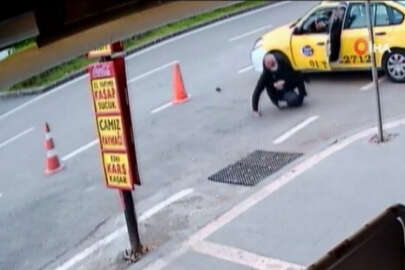 Taksici kurşun yağmuruna tutuldu