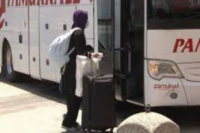 Otogarda bayram yoğunluğu