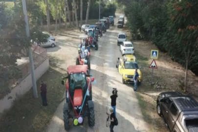 Bursa'da ilginç sünnet konvoyu dikkat çekti