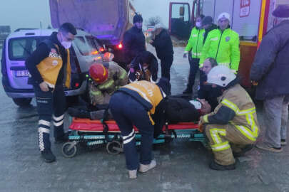 Bursa'da kamyona arkadan çarptı! Yaşlı adam ağır yaralandı