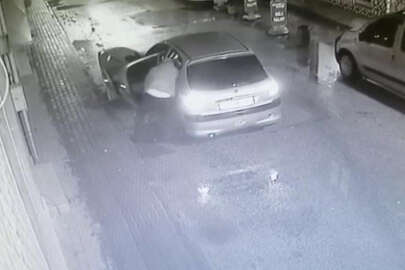 Bursa'da rögar kapaklarını çalan hırsız kameralara yakalandı