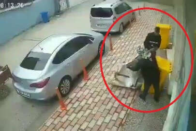 Bursa'da çöp konteynerleri hırsızların hedefinde! Böyle çaldılar... 