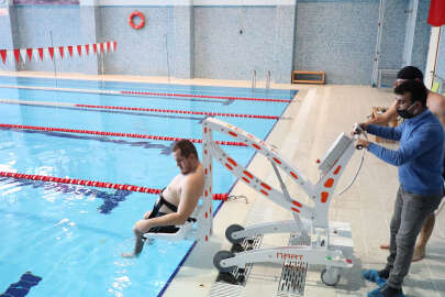 Bursa Gemlik'te engelsiz havuz