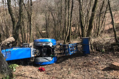 Devrilen traktörün altında kalan kişi yaşamını yitirdi!