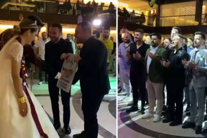 Damada düğünde mezar taşı hediye ettiler!