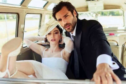 Özge Gürel ve Serkan Çayoğlu'ndan yeni düğün pozları